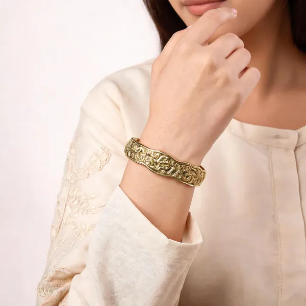 Gold_Brass_Druzy_Handmade_Gold_Plated_Bracelet_For_Women