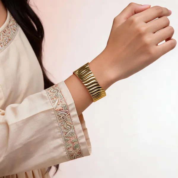 Gold_Brass_Druzy_Handmade_Gold_Plated_Bracelet_For_Women