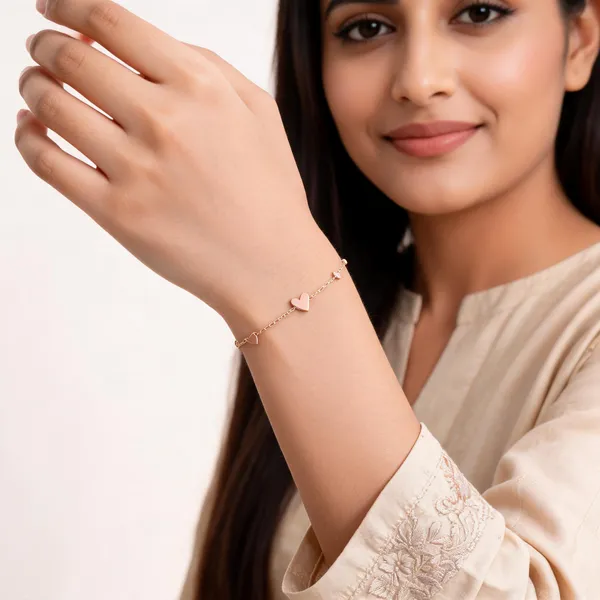 Gold_Gold-Plated_Heart_Charm_Anklet_For_Women