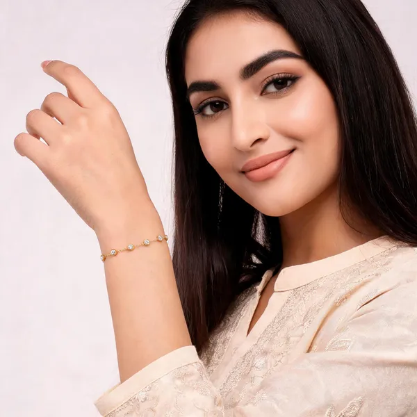 Gold_Stainless_Steel_Cz_Bracelet_For_Women