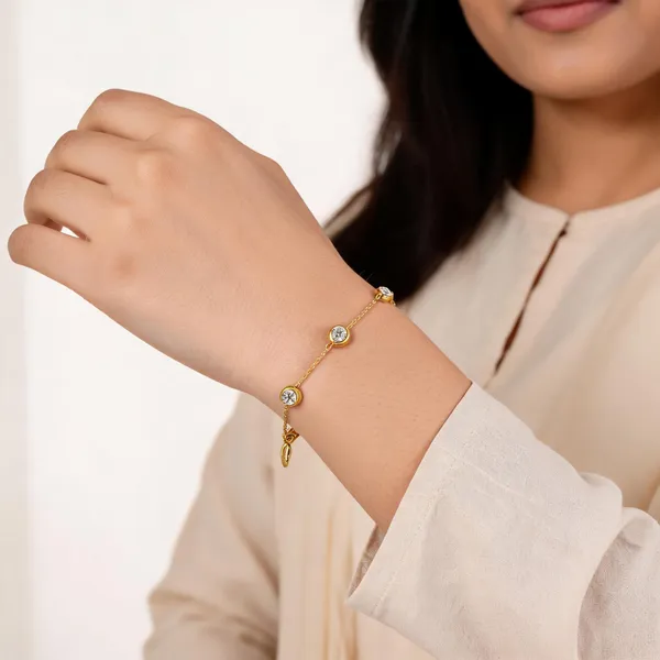 Gold_Stainless_Steel_Cz_Bracelet_For_Women