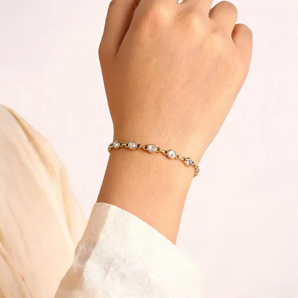 Gold_Stainless_Steel_Cz_Bracelet_For_Women