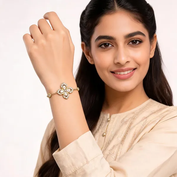 Gold_Stainless_Steel_Cz_Bracelet_For_Women