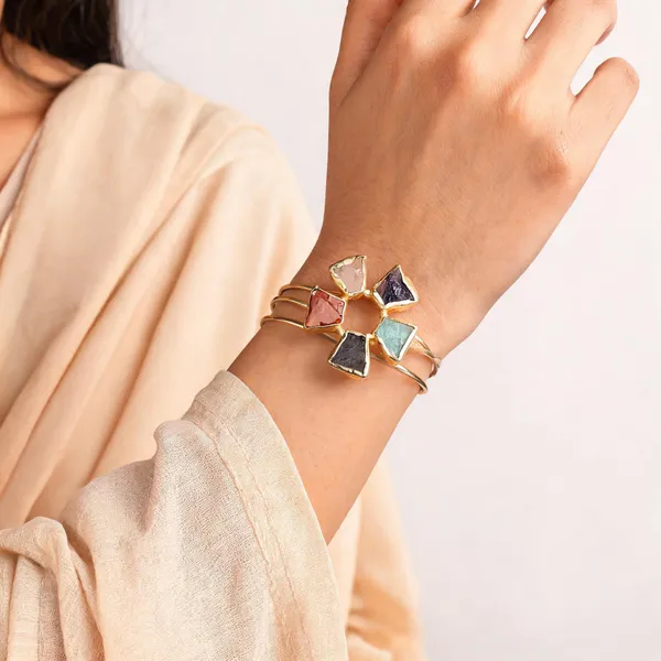 Multicolor_Stone_Handmade_Gold_Plated_Brass_Bracelet_For_Women