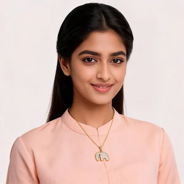 Gold_Gold-Plated_Elephant_Cz_Pendant_Necklace_For_Women