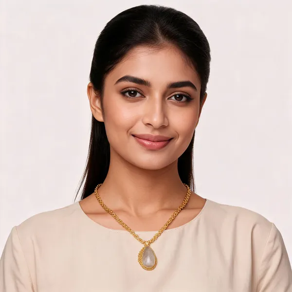 Gold_Plated_Brass_Semi_Precious_Stone_Necklace_For_Women