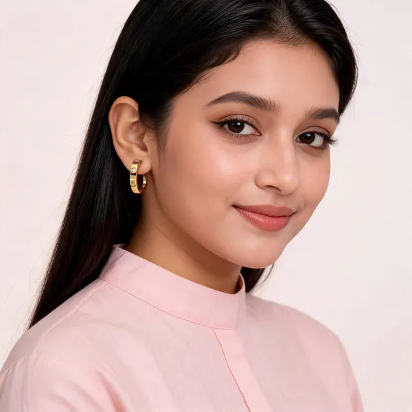 Gold_Steel_Cz_Stone_Hoop_Earrings_For_Women