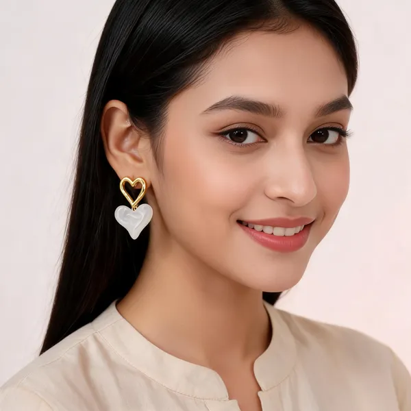 Gold_Steel_Open_Heart_Stud_Earrings_For_Women