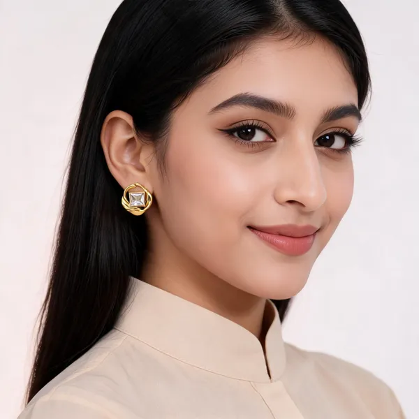 Gold_Steel_Cz_Stone_Circular_Stud_Earrings_For_Women
