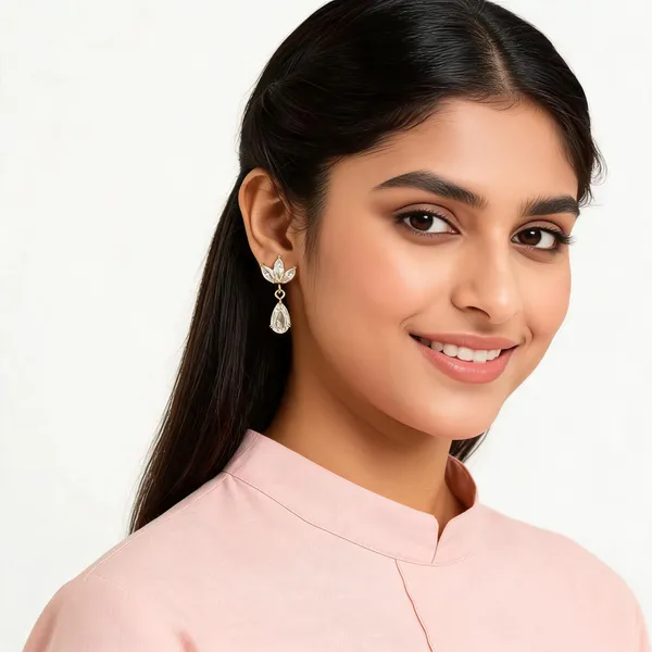 Gold_Plated_Stainless_Steel_Cz_Earrings_For_Women