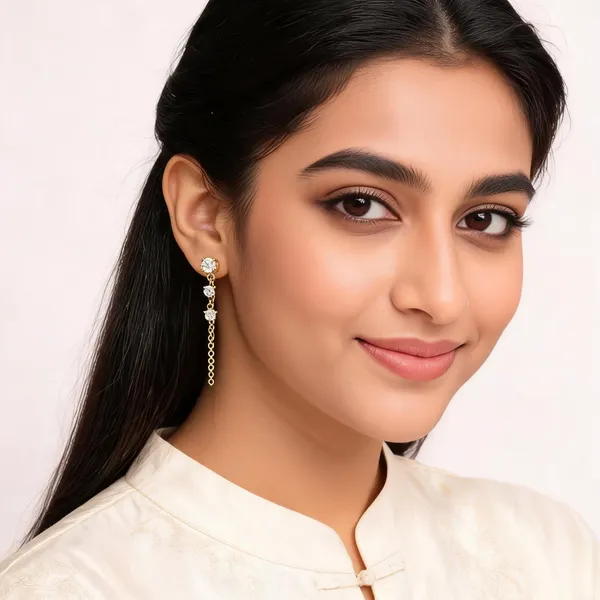 Gold_Plated_Stainless_Steel_Cz_Earrings_For_Women