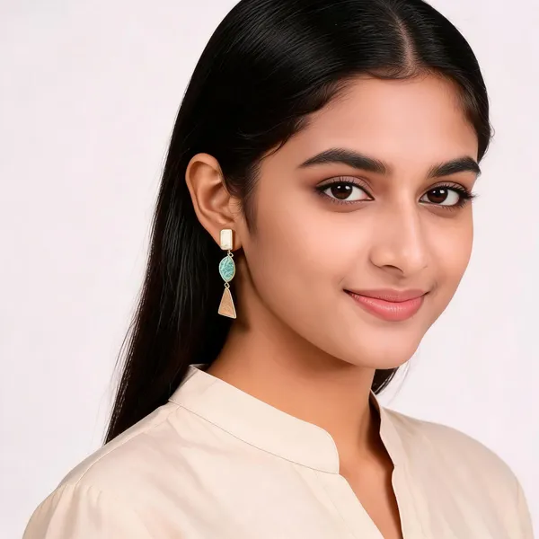 Gold_Multicolor_Semi_Precious_Stone_Plated_Brass_Earrings_For_Women