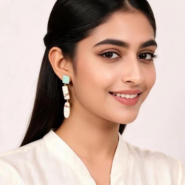Gold_Multicolor_Semi_Precious_Stone_Plated_Brass_Earrings_For_Women