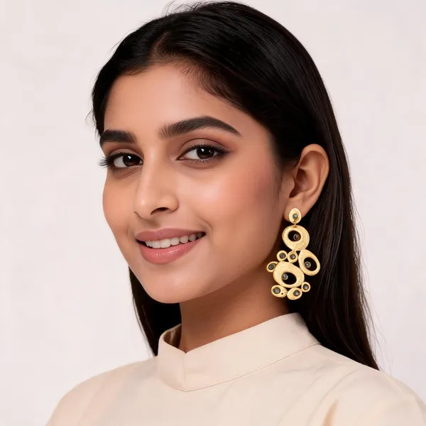 Gold_Plated_Brass_Natural_Stone_Handmade_Earrings_For_Women