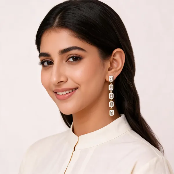 Gold___And_White_Plated_Brass_Enamel_Stone_Earrings_For_Women