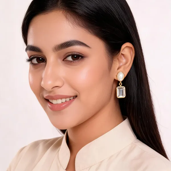 Gold_Plated_Brass_Pearl_And_Stone_Earrings_For_Women