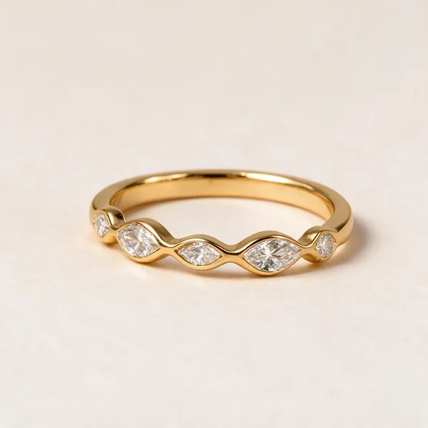 Gold_Stainless_Steel_Cz_Ring_For_Women