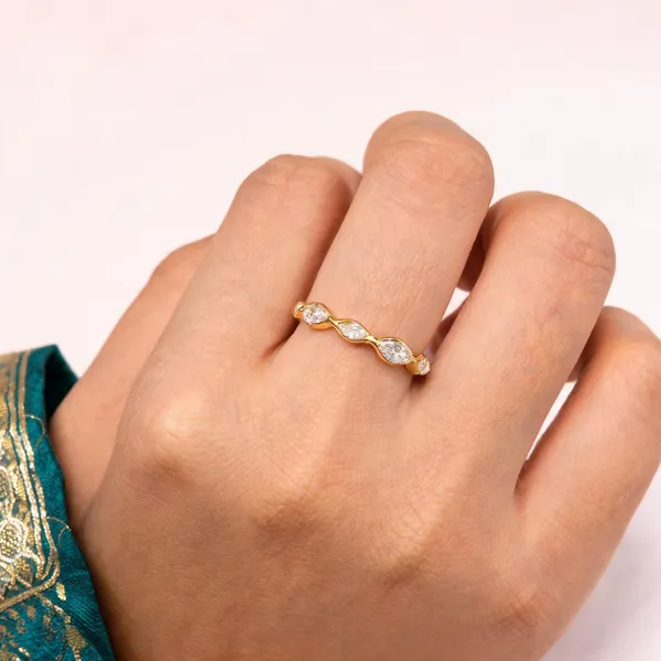 Gold_Stainless_Steel_Cz_Ring_For_Women