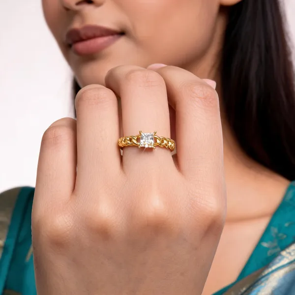 Gold_Stainless_Steel_Cz_Ring_For_Women