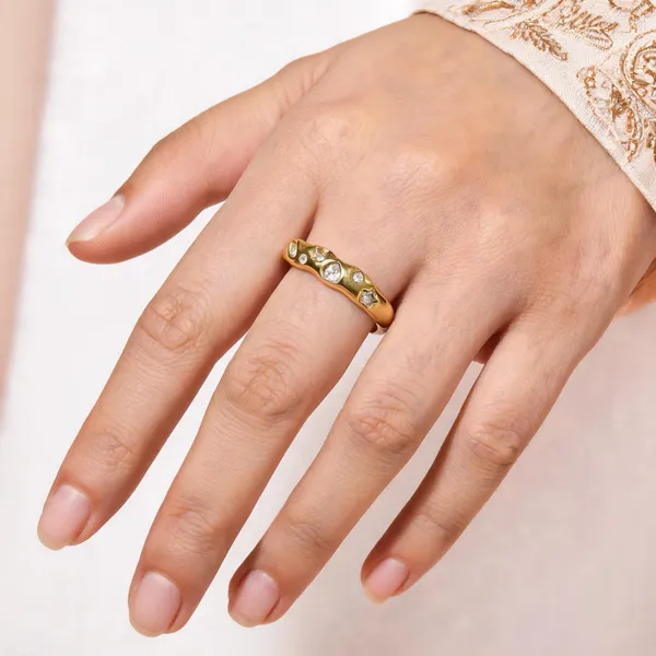 Gold_Stainless_Steel_Cz_Ring_For_Women