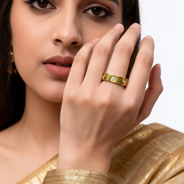 Gold_Stainless_Steel_Cz_Ring_For_Women