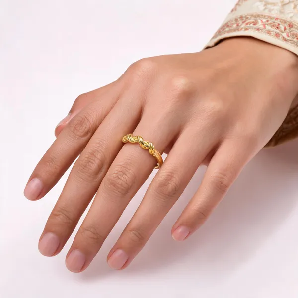 Gold_Stainless_Steel_Cz_Ring_For_Women