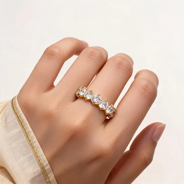 Gold_Stainless_Steel_Cz_Ring_For_Women