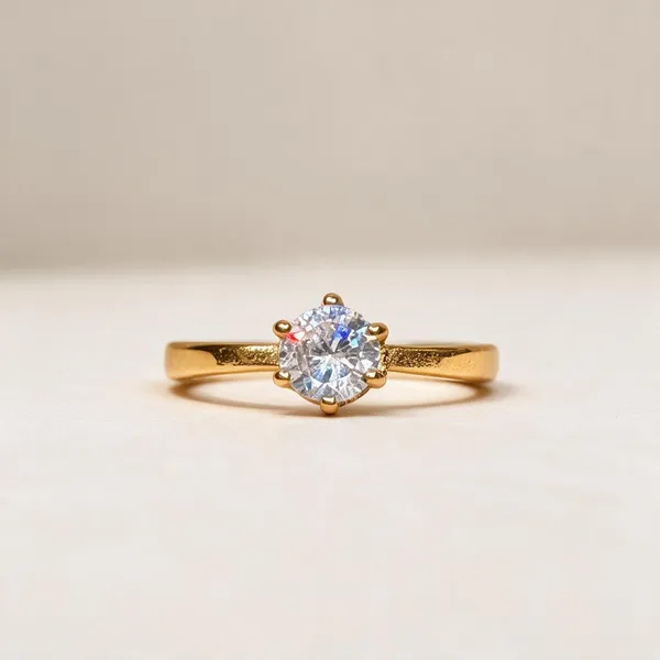 Gold_Stainless_Steel_Cz_Ring_For_Women