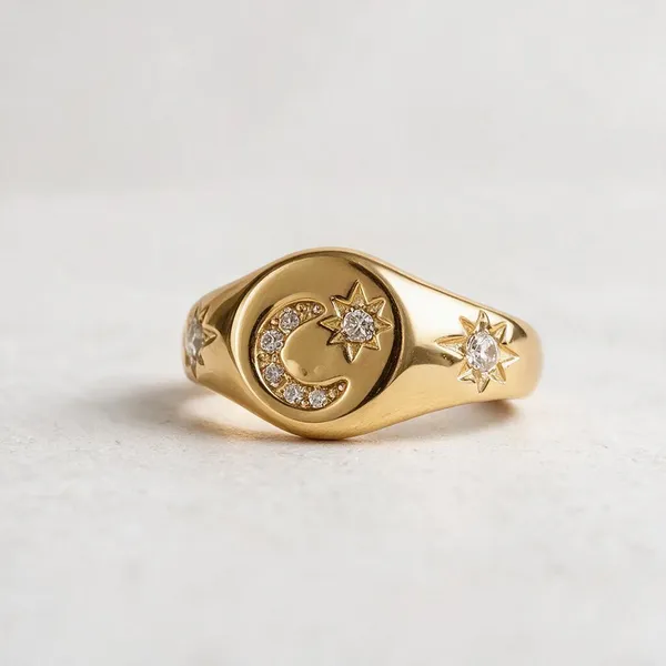 Gold_Plated_Stainless_Steel_Cz_Ring_For_Women