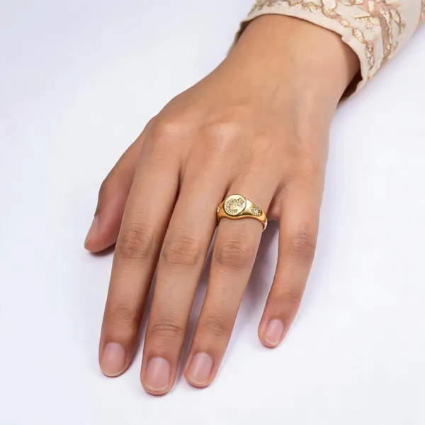 Gold_Plated_Stainless_Steel_Cz_Ring_For_Women