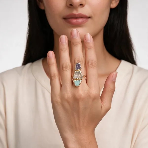 Gold_Multicolor_Semi_Precious_Stone_Plated_Brass_Ring_For_Women