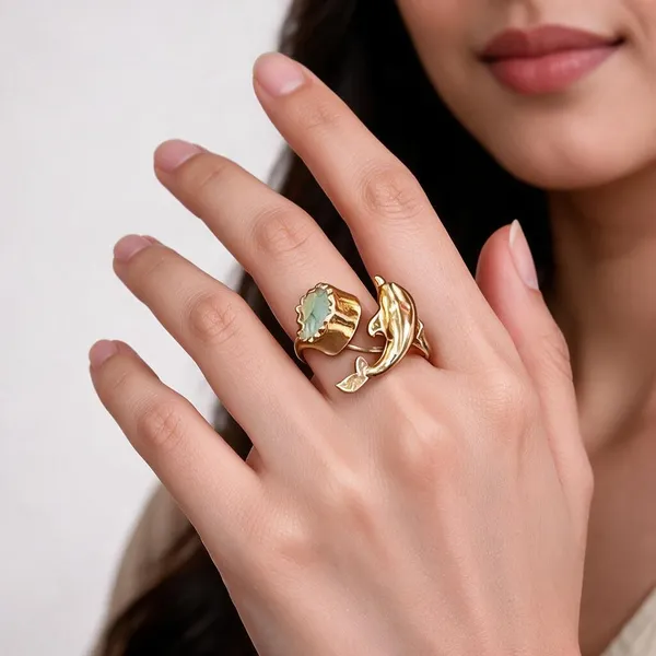 Gold_Natural_Semi_Precious_Stone_Plated_Brass_Handmade_Ring_For_Women