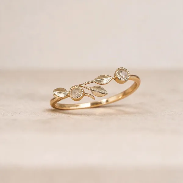 Gold_Plated_Brass_Natural_Semi_Precious_Stone_Ring_For_Women