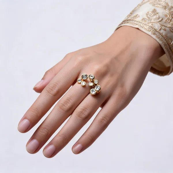 Gold_Plated_Brass_Cubic_Zirconia_Ring_For_Women