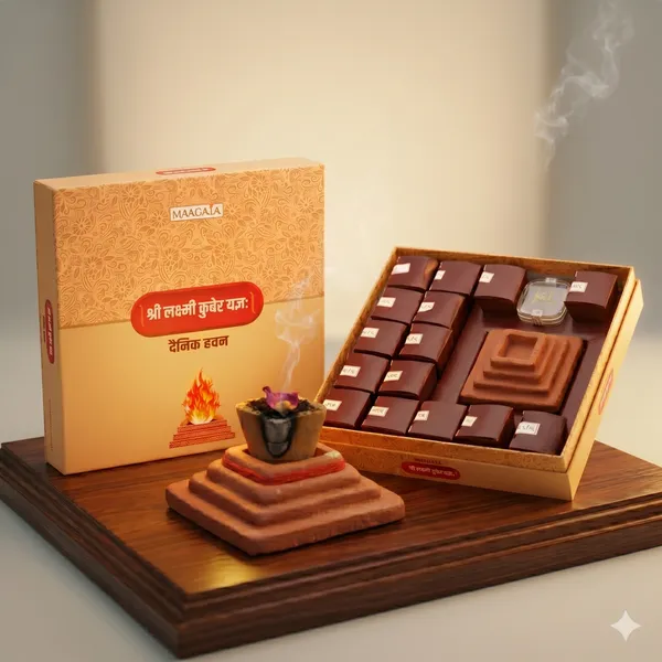 Dainik_Havan_Cups_With_Earthkund_Stand_100_Pcs