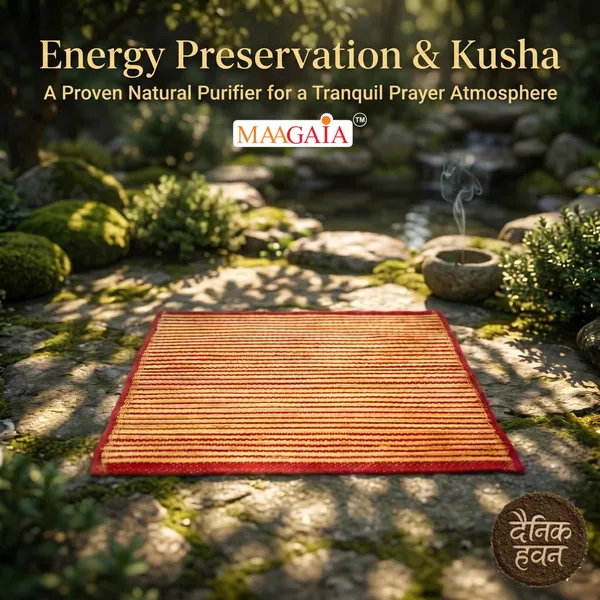 Kusha_Grass_Asan_Red_Border_18x18_Inch