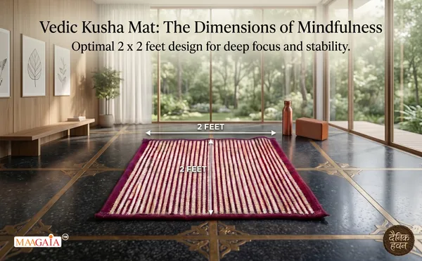 Kusha_Grass_Asan_Red_Border_18x18_Inch
