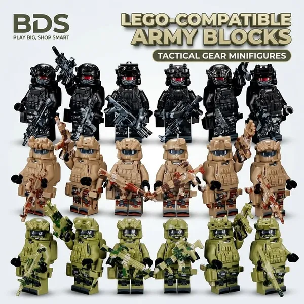 18_pcs_Swat_Army_lego_compatible_blocks