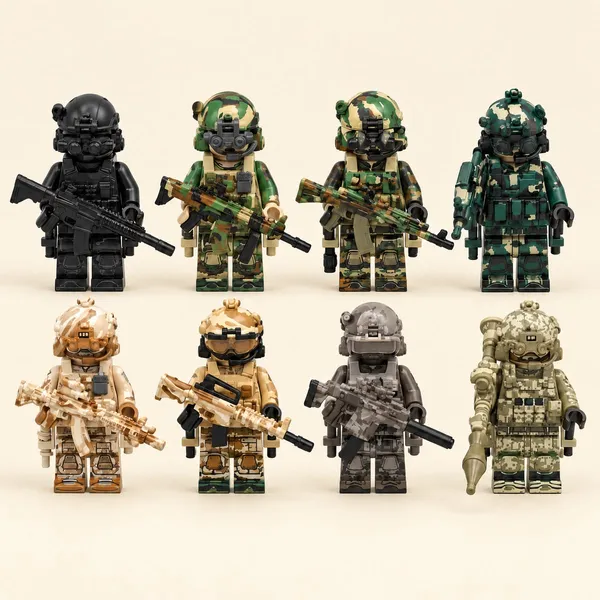 18_pcs_Swat_Army_lego_compatible_blocks