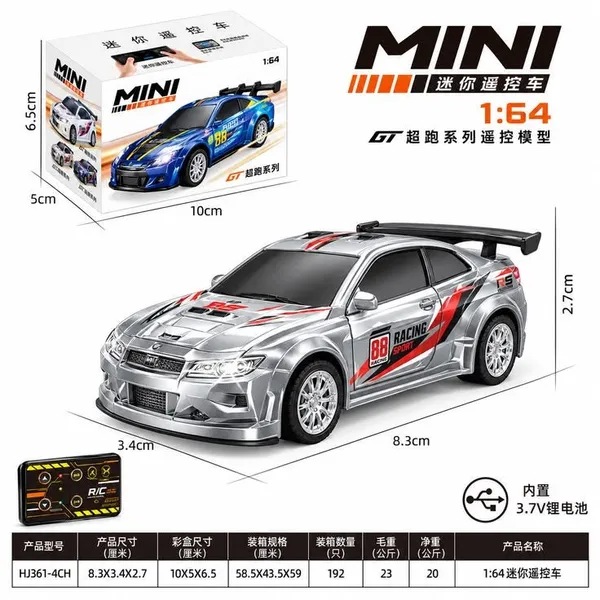 1:64_Mini_RC_Racing_Car_Grey