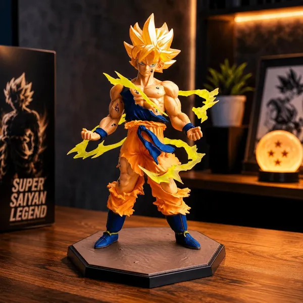 DBZ_Goku_Standing_With_Flame_18cm_Action_Figure