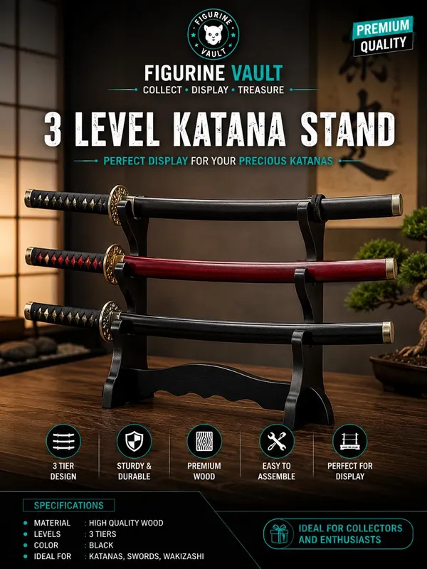 Three_Layer_Wooden_Katana_Stand