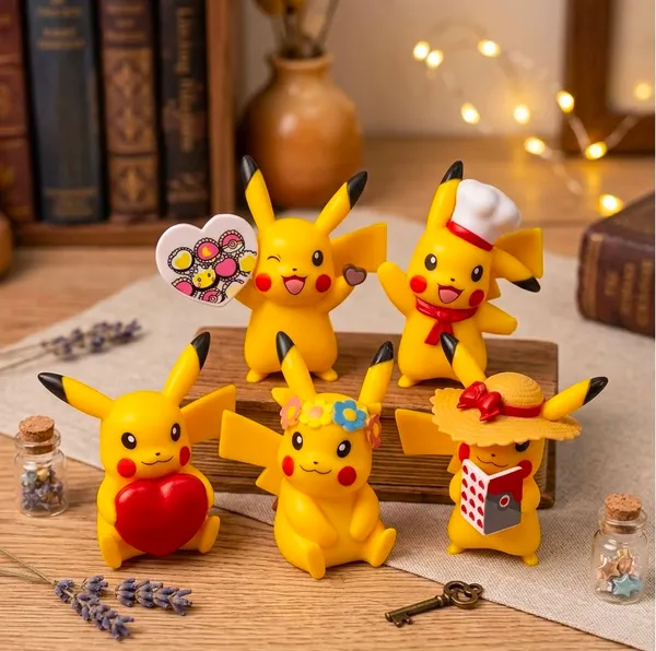 Pikachu_6Pcs_Set_8.5Cm_Action_Figure