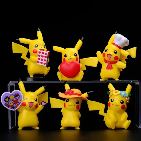 Pikachu_6Pcs_Set_8.5Cm_Action_Figure
