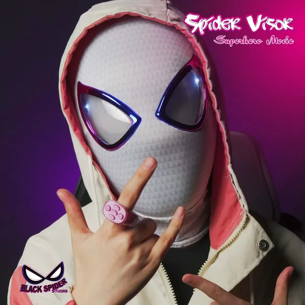 New_Spidy_Women_White_Eyes_Flicker_Mask_-_Ring_Remote_Control_(Premium_Quality)
