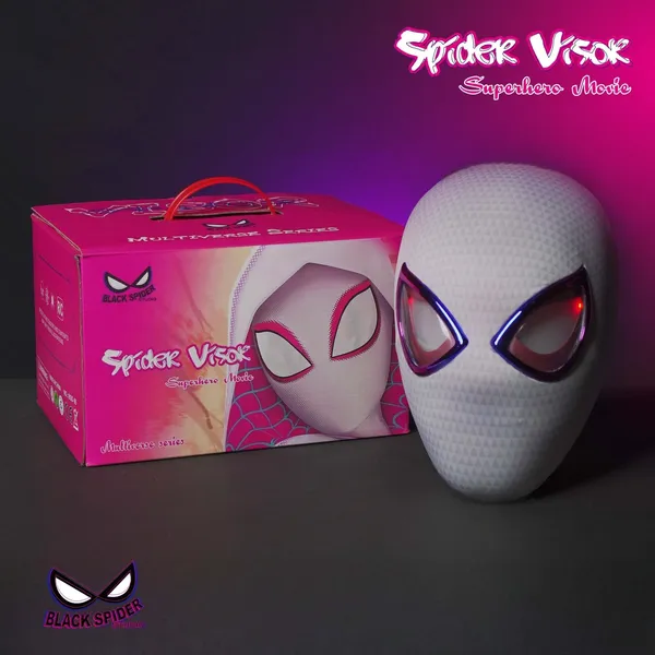 New_Spidy_Women_White_Eyes_Flicker_Mask_-_Ring_Remote_Control_(Premium_Quality)