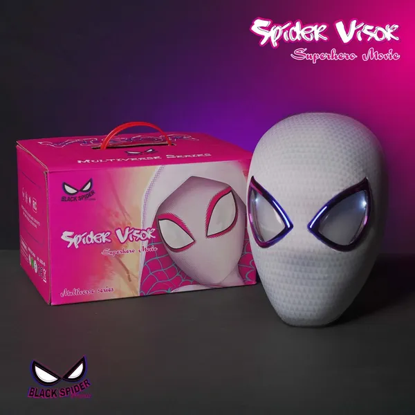 New_Spidy_Women_White_Eyes_Flicker_Mask_-_Ring_Remote_Control_(Premium_Quality)