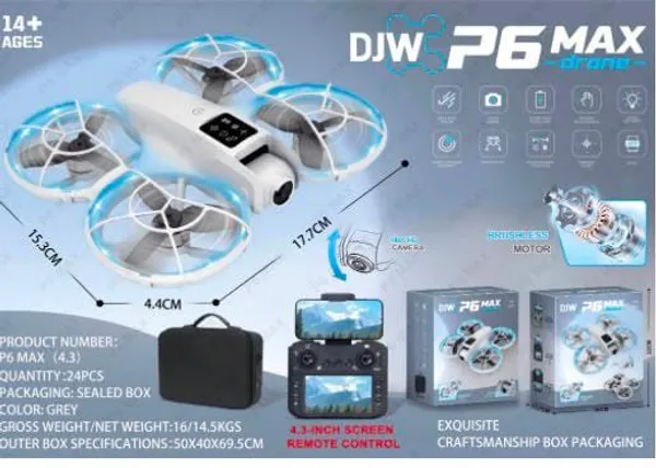 Vlot_Vision_Djw_P6_Max_Camera_Drone_Screen_Remote_Control