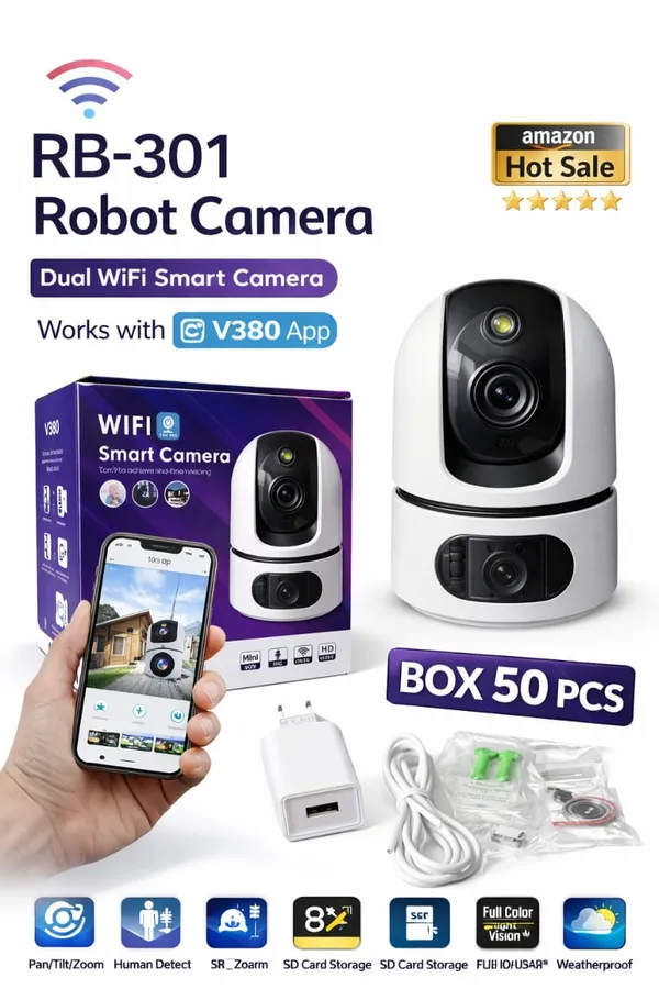 Vlot_Vision_Rb-301_Dual_Wi-Fi_Ptz_Smart_Robot_Camera