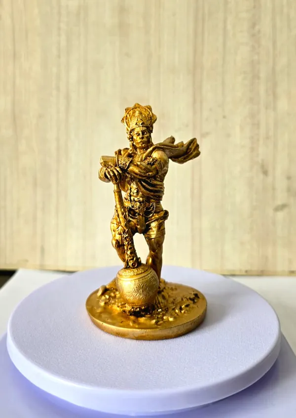 Gold_Resin_Bahubali_Hanuman_Religious_Idol
